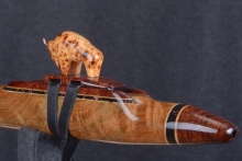 Teak Burl Native American Flute, Minor, Low F-4, #U3E (2)